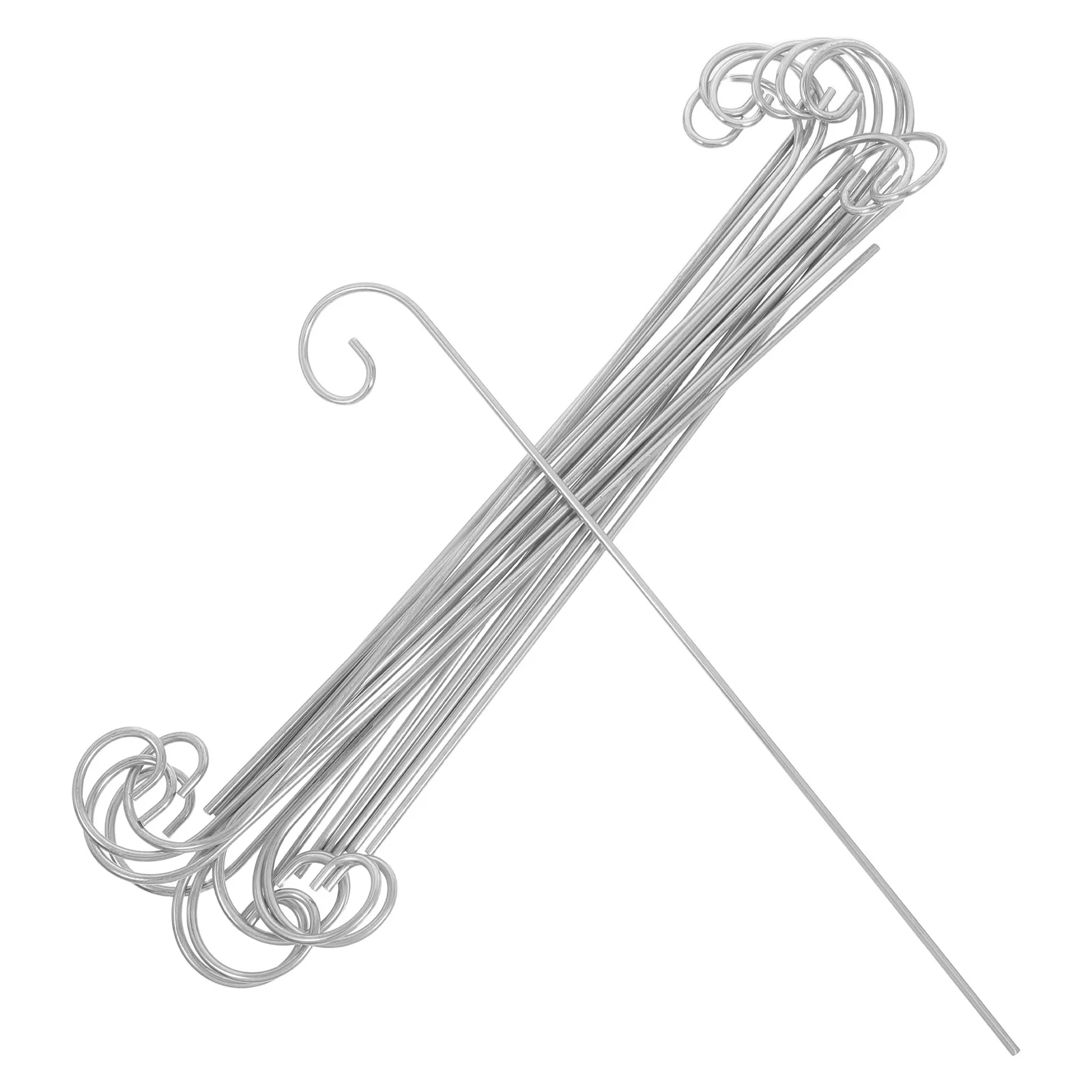 20 قطعة خطافات التسمية النباتية خطاف الراعي المعدني في الهواء الطلق حصص الحديقة طويل القامة لتعليق الفوانيس النباتات علامات حديقة التسمية حصص #2