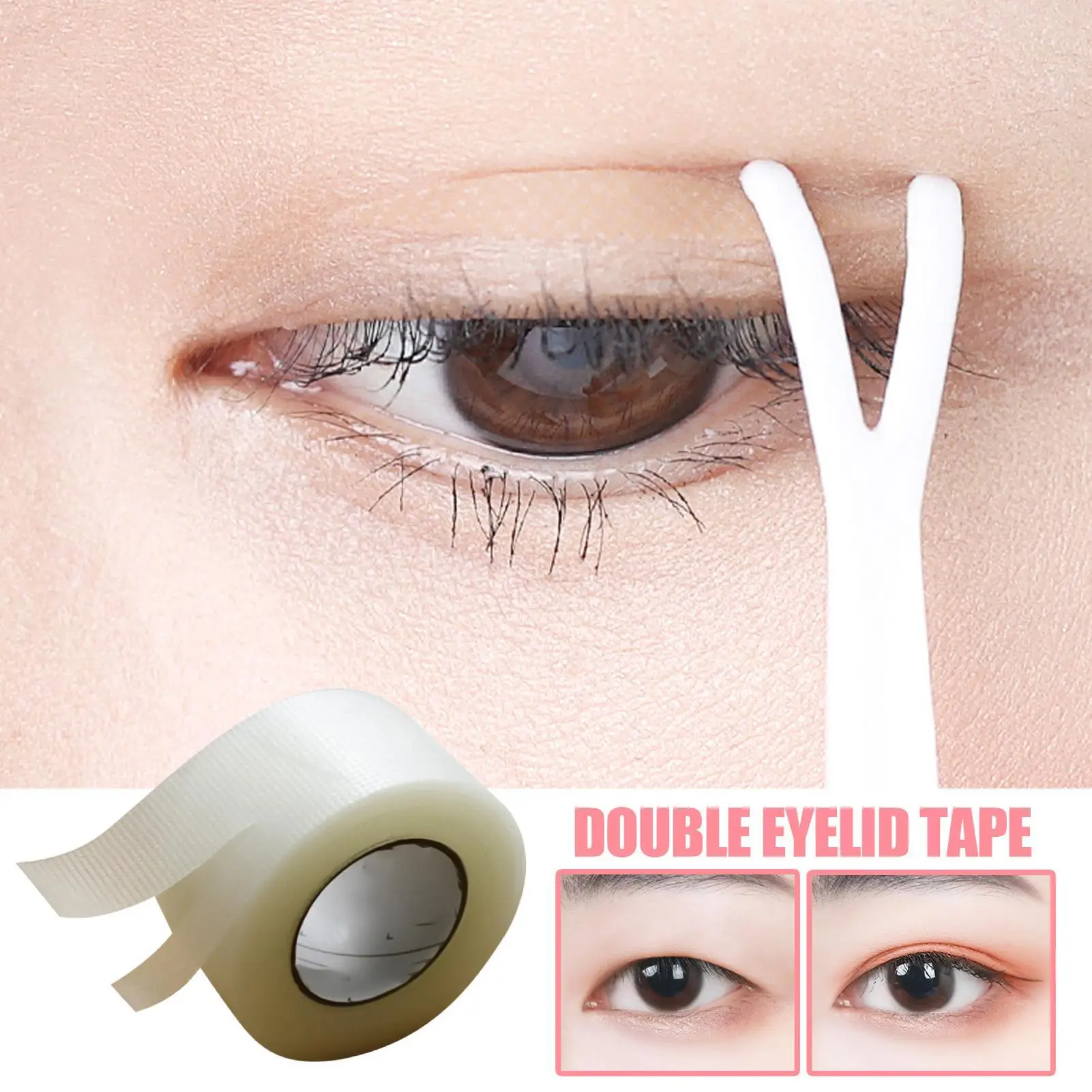 Лента для век, рулон ленты для двойного века, 26 футов, невидимая косметика для лица, 12-часовая одежда для женщин, девушек, начинающих