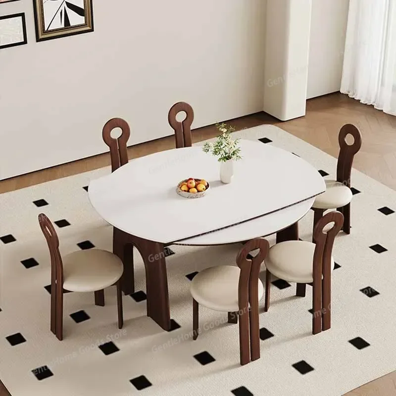 

Compact Living Room Dining Table Luxury Style Italian Restaurant Center Dining Table Kitchen Design Muebles Trendy Furniture