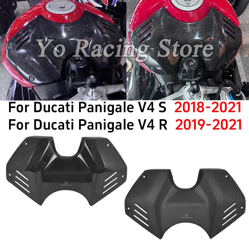 

Slip On For Ducati Panigale V4S V4R V4 S R 2018 2019 2020 2021 Motorcycle Protector Heat Shield Carbon Fiber Cover Accessories