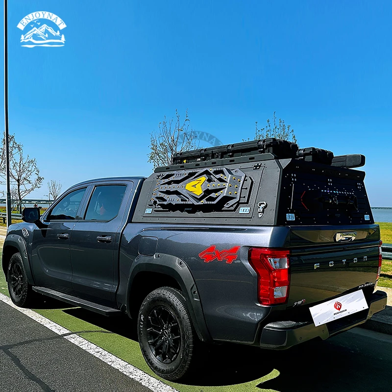 Manganese steel Hard Aluminum alloy Factory Customized 4x4 Pick Up Truck Bed Canopy Topper With Window For Foton GWM D-MAX MAXUS