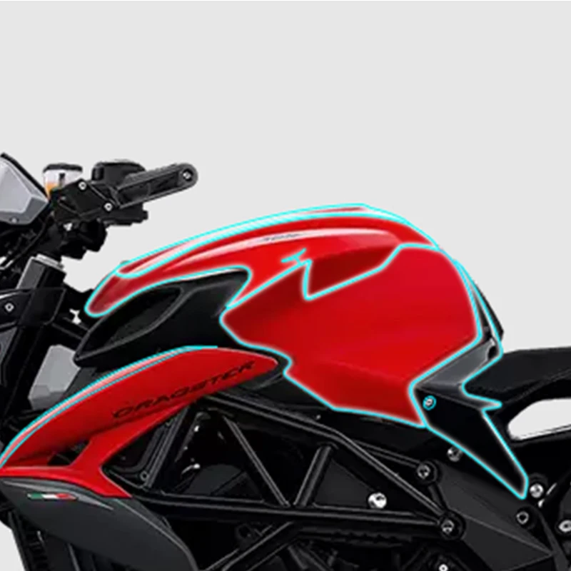 For MV Agusta Dragster 800 Invisible car clothes TPU fuel tank transparent protective film on the body modified accessories