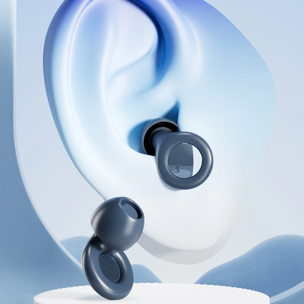 Bouchons d'oreilles en Silicone pour le sommeil, suppression du bruit, insonorisés, réduit les disturbances, bouchons d'oreilles à boucle de qualité