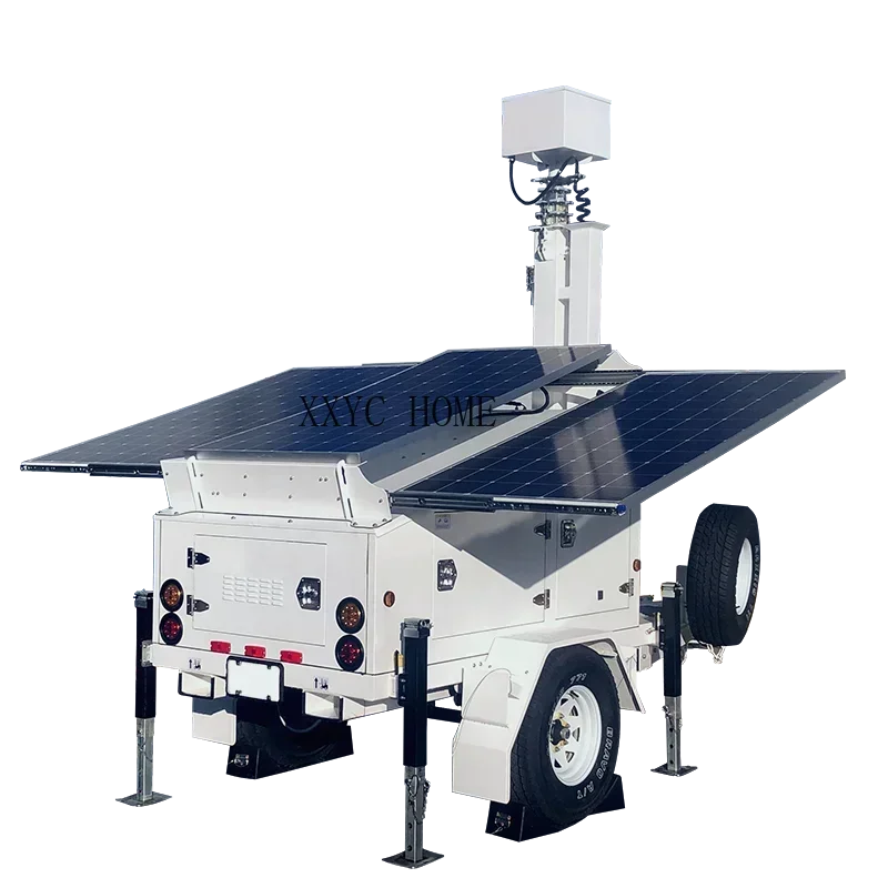 Hot Selling New Kinlife Solar Light Trailer Snowmobile Trailers With Solar Street Light For Sale