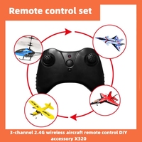 2.4g 3-channel Epp Foam Aircraft Remote Control Su-57 Glider Intelligent Balance Remote Control Receiver Suit  Toy Accessory