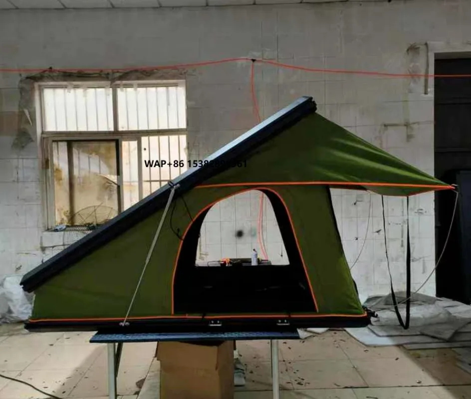 

Matech Off-Road Car Rooftop Tent Large Triangular Aluminum Model Telescopic Ladder Canvas Four-Season Waterproof Quick Automatic