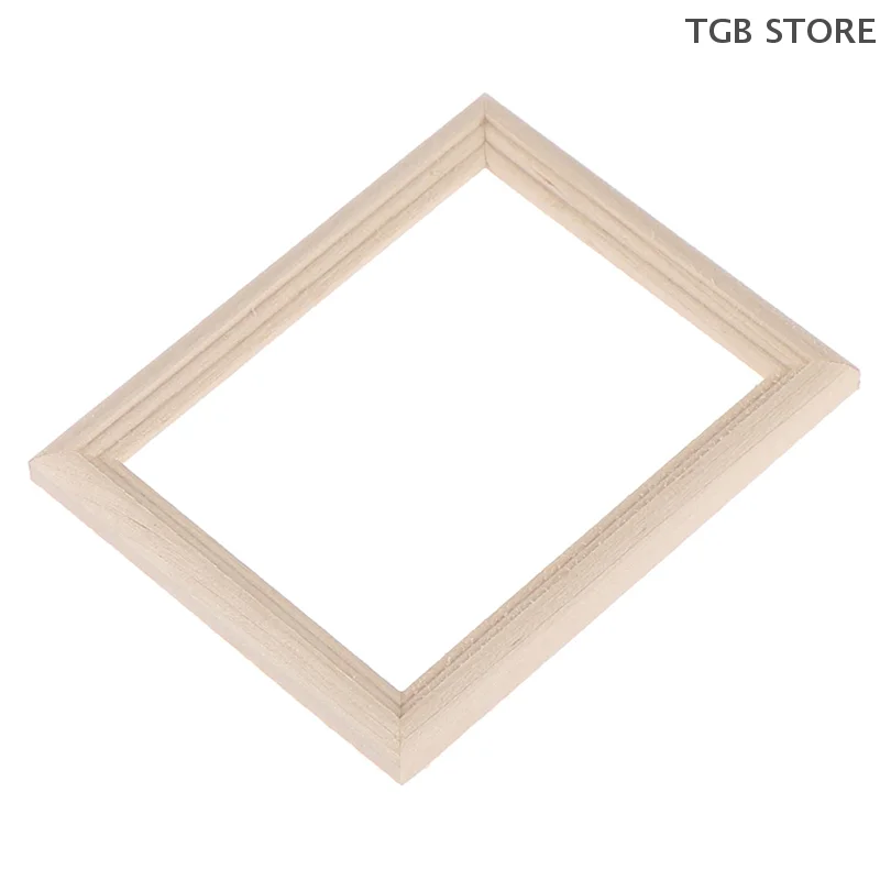 1/12 Casa delle bambole Cornice per foto in legno Modello Giocattoli in miniatura Accessori per mobili