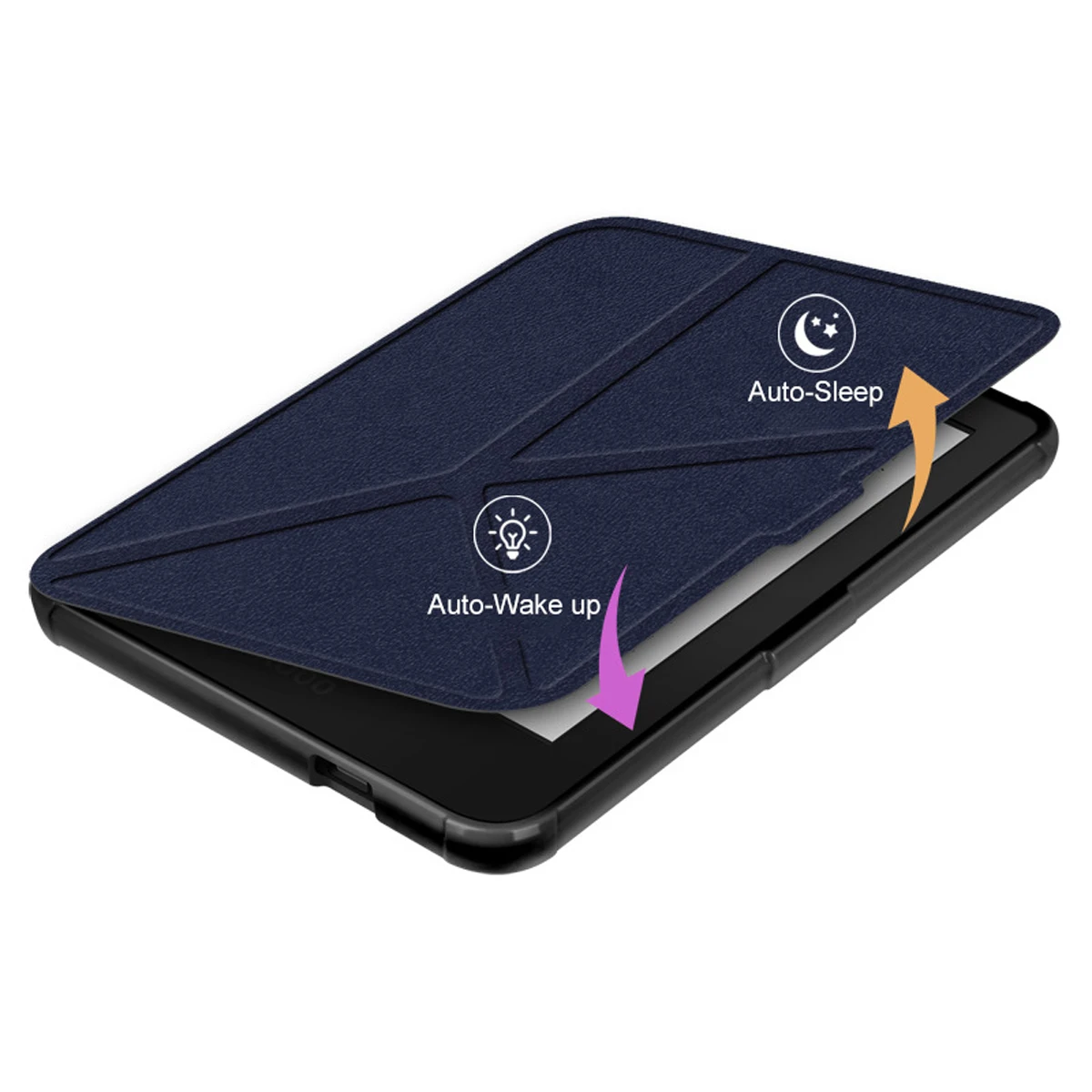 Luxury PU Leather Case For Rakuten Kobo Clara Color/2E/BW Folding Bracket Stand 6-inch Protective Cover