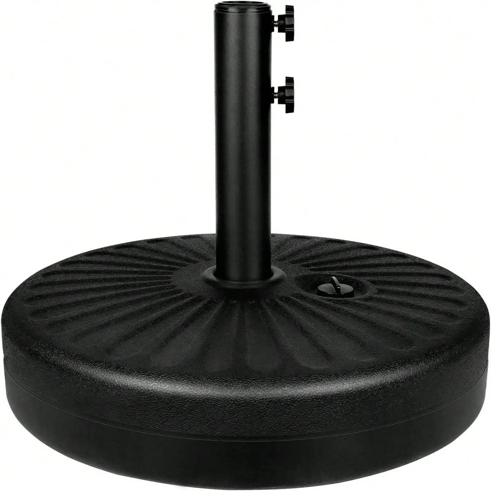 50Lbs Outdoor Patio Umbrella Base Water/Sand Fillable Heavy Duty Stand Black