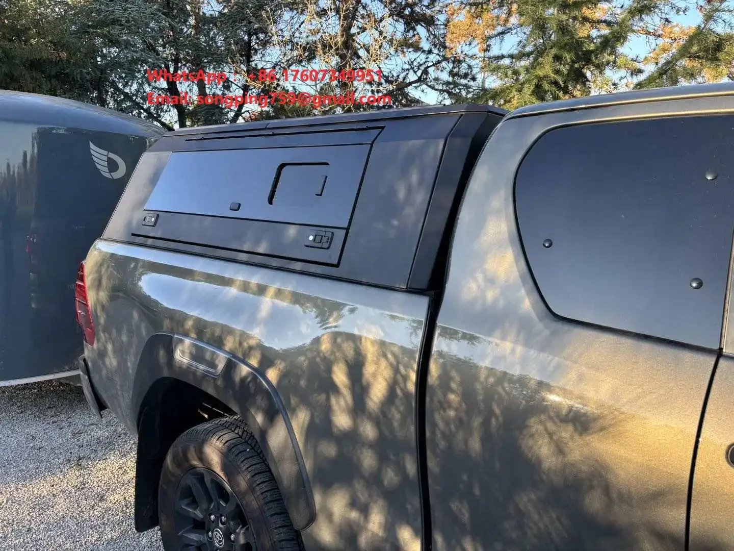 Aluminum Alloy Waterproof Hardtop Cargo Box Cover, Suitable for 2025 Toyota Hilux Off-road Pickup Trucks