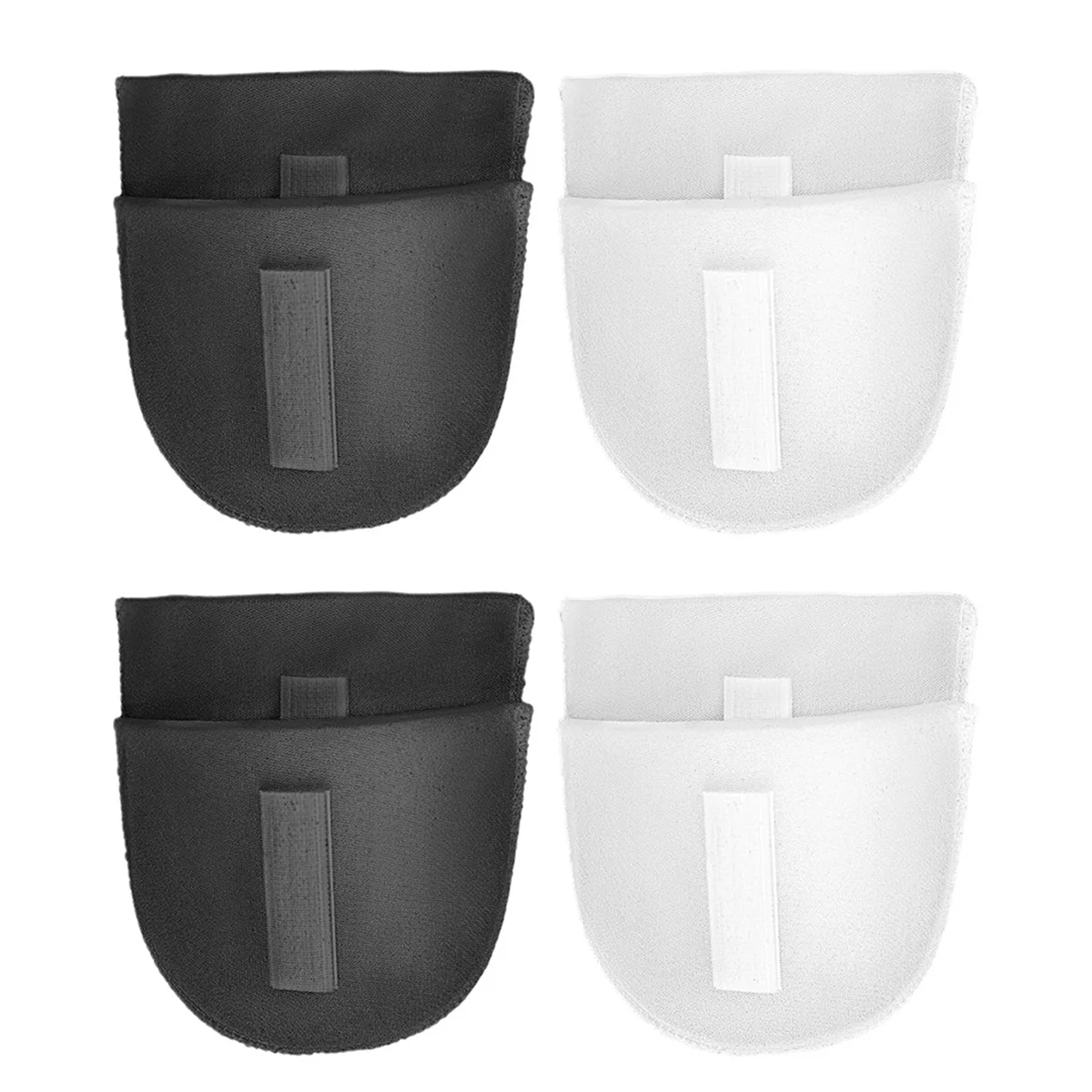 

4Pairs Set-in Shoulder Pads Thickness Breathable Sponge Pads Shoulder Enhancer for Shoulders Sloping High Low T-Shirt