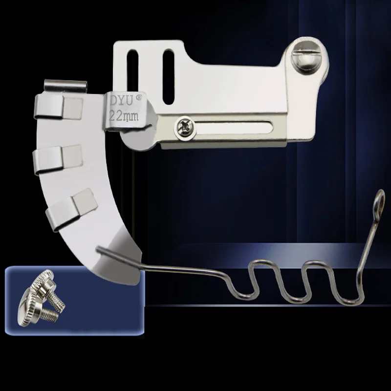 

Flat Sewing Machine Tools Parts 4in1Rope Puller Pulling Cylinder Piping Guide Presser Foot Cording Folder Device Embedded