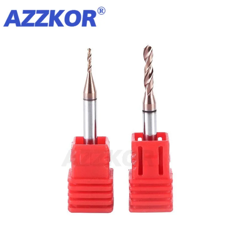 Broca de acero de tungsteno súper dura, punzonado de acero inoxidable fijo, taladro monolítico sólido con mango de 3mm para máquina de torno CNC