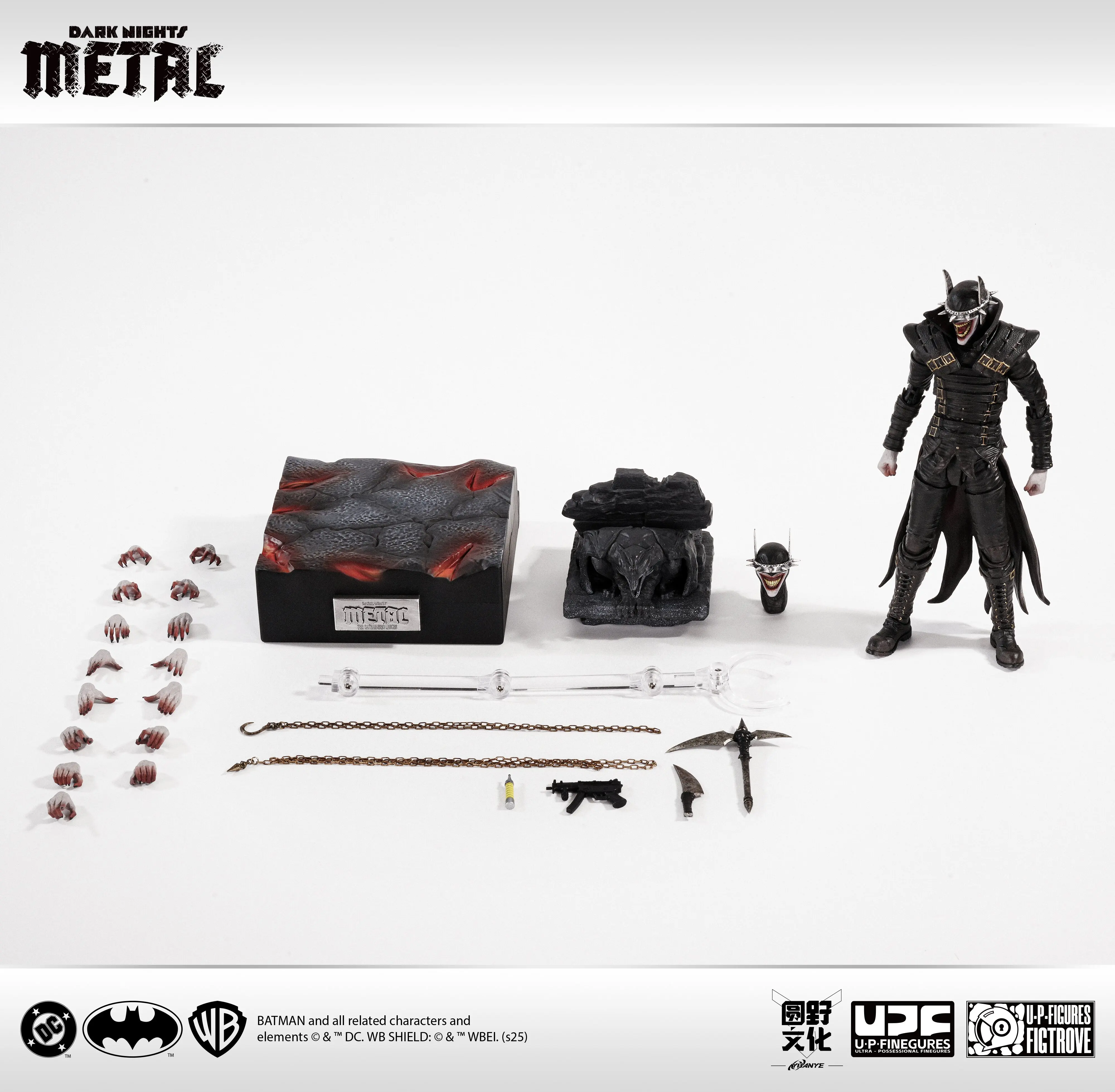 U-P-Finegures Batman Dark Nights: Metal The Batman Who Laughs DCC Modell Actionfigur Trendiges Spielzeug Desktop-Puppe Sammlerstücke
