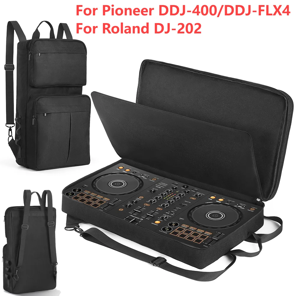 

DJ-рюкзак для Pioneer DDJ-400 DDJ-FLX4 для Roland DJ-202, чехол для DJ-микшера, чехол для DJ-контроллера, противоударный регулируемый плечевой ремень