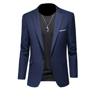 Casual Men's Blazer Blazer, Groom Wedding Dress, Boutique Suit Tops, Monochrome Jacket, High Quality Brand, Fashion 6 Main Sales Men's Blazer - №4