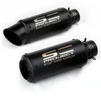 51mm/60mm Motorcycle Exhaust Pipe for Kawasaki 200 350 Suzuki Gsxr600 Yamaha R25 R3 Motorcycle Accessories （No Noise Reduction).
