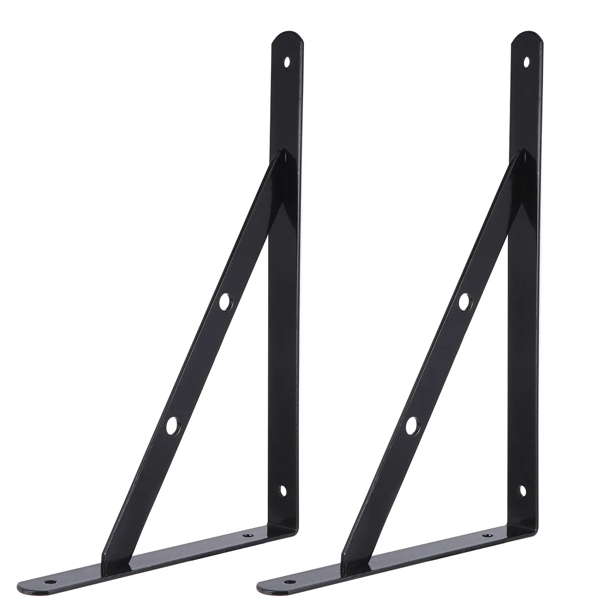 

2 шт. настенных кронштейнов для полок, металлические треугольные усиленные опоры для книг и декоративных предметов в доме и офисе