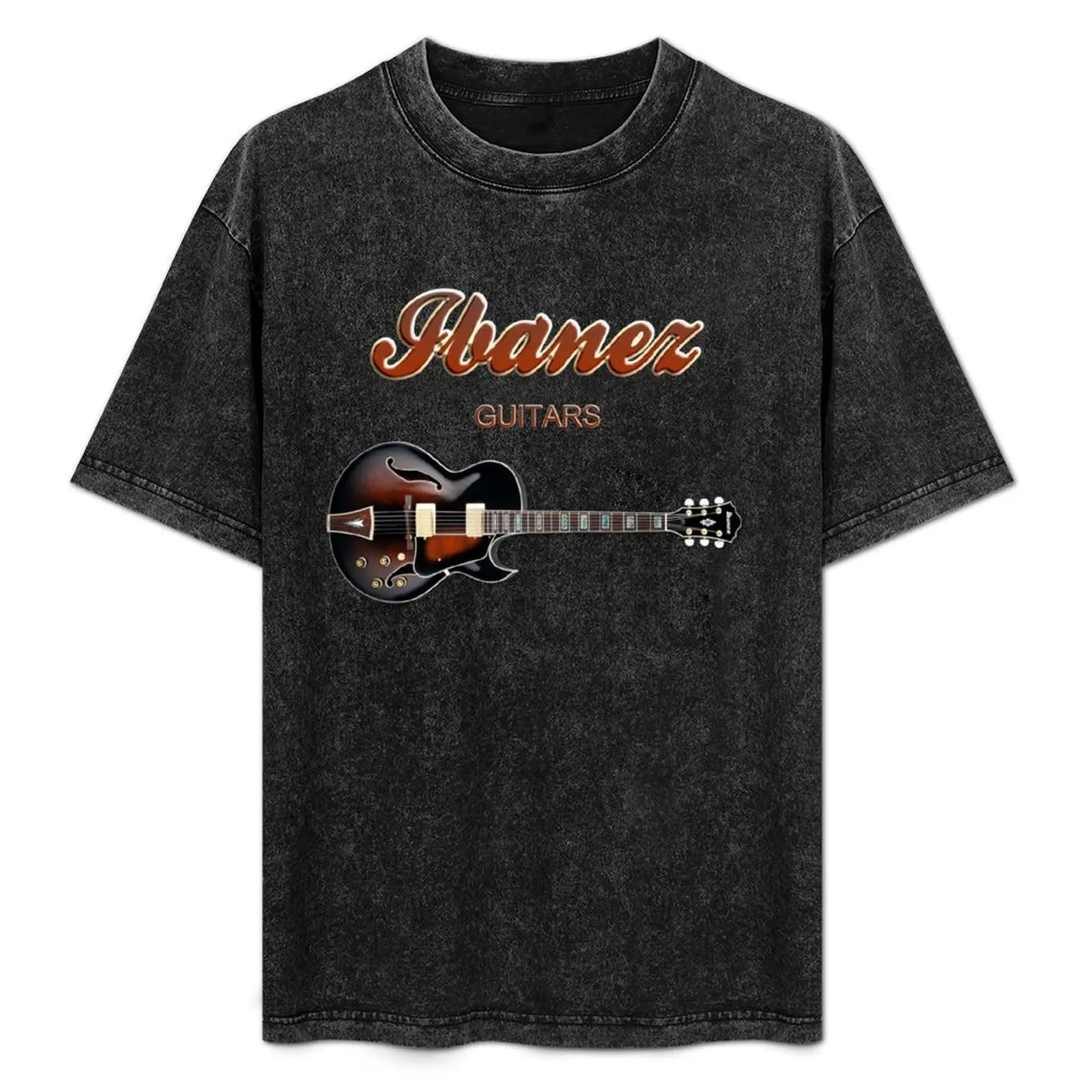 Ibanez Electric Guitars T-Shirt blue archive cute tops graphic t shirt vintage workout shirts for men