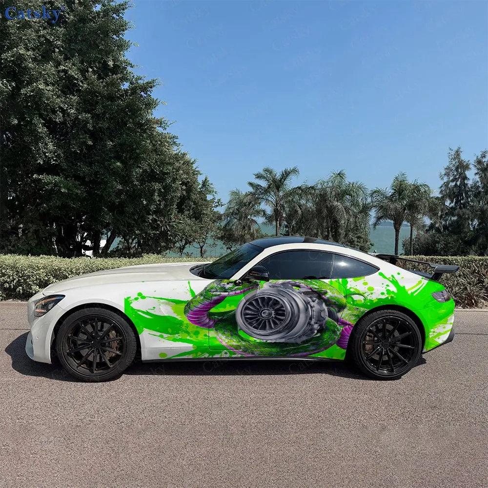 

Gear Tooth Snake Hunter, 2pcs, Durable, Fade-resistant, Enhance Vehicle Aesthetics With Bold Artistic Design Car Vinyl Wraps