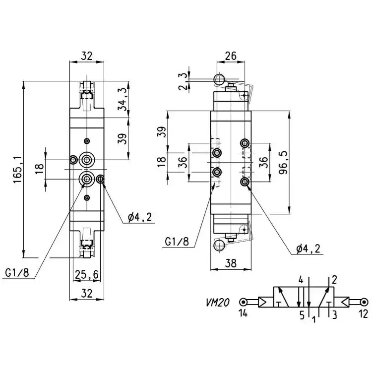 2026.4 CAMOZZI Kangmaosheng Machine Control Valve 458-011-295 Machine Control Valve Ball Levers Kangmaosheng