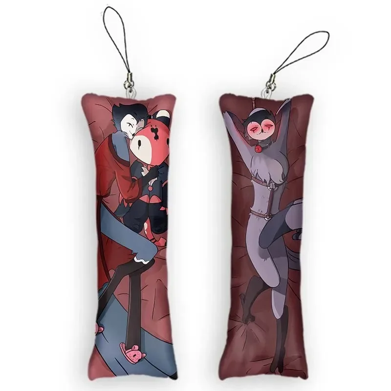 

FashionOriginal Design Dakimakura Mini Keychain Anime Pendant Double-Sided Print DIY Custom Ornament Small Pillow Key Chain