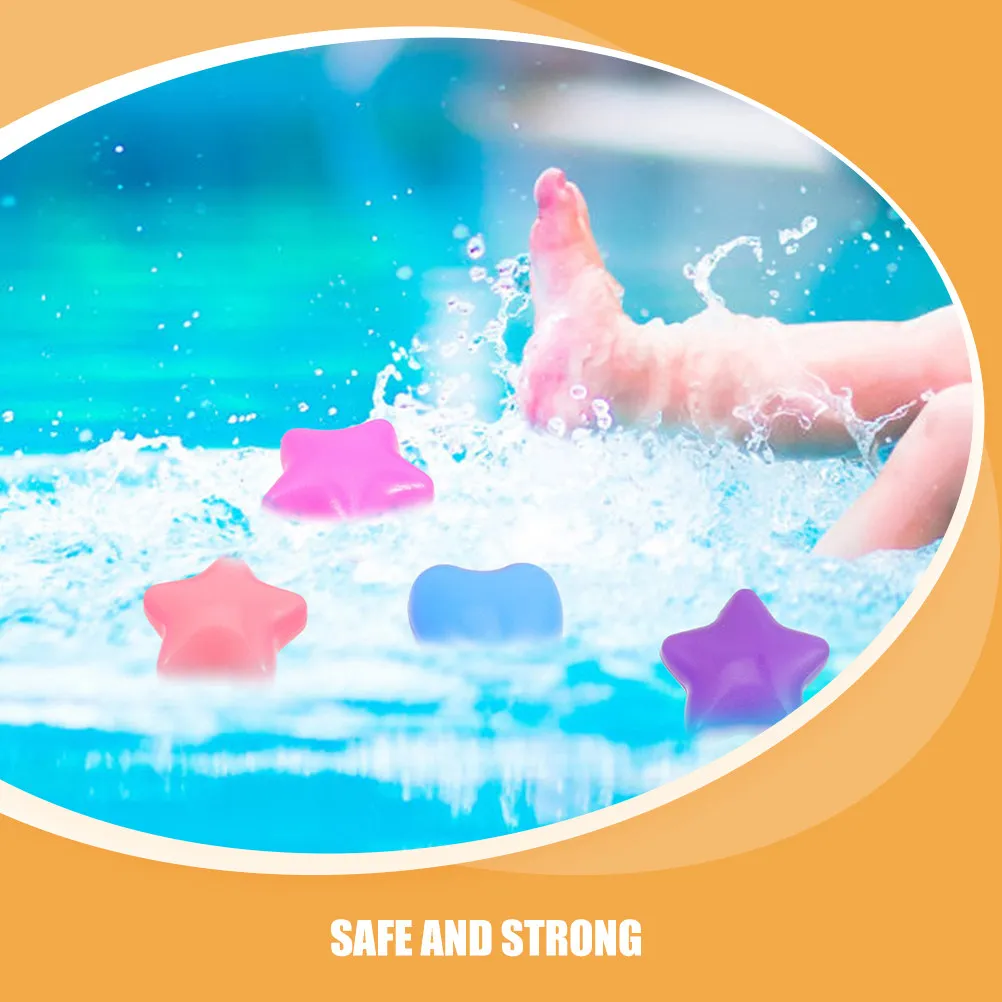 200個入りオーシャンボール プラスチック製プレイペンボール ハートと星型 耐衝撃性 室内ボールプール 幼児 赤ちゃん 子供用ボールプール