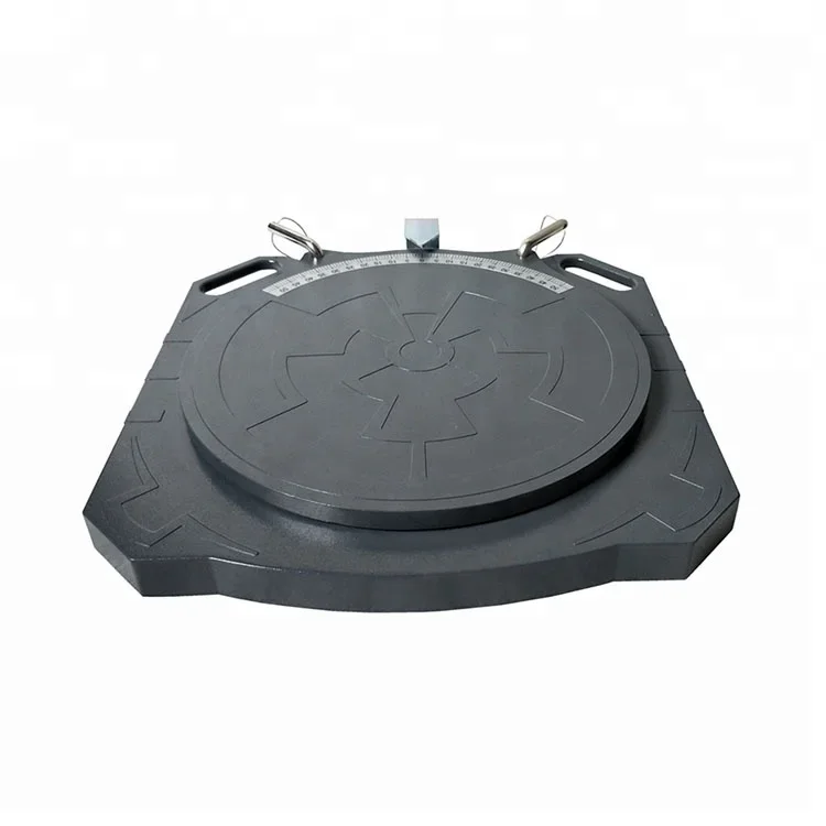 Car 3d Wheel Alignment and Balancing Machine Tools 2 Ton Aluminum Turn Plate with Rubber Accessory