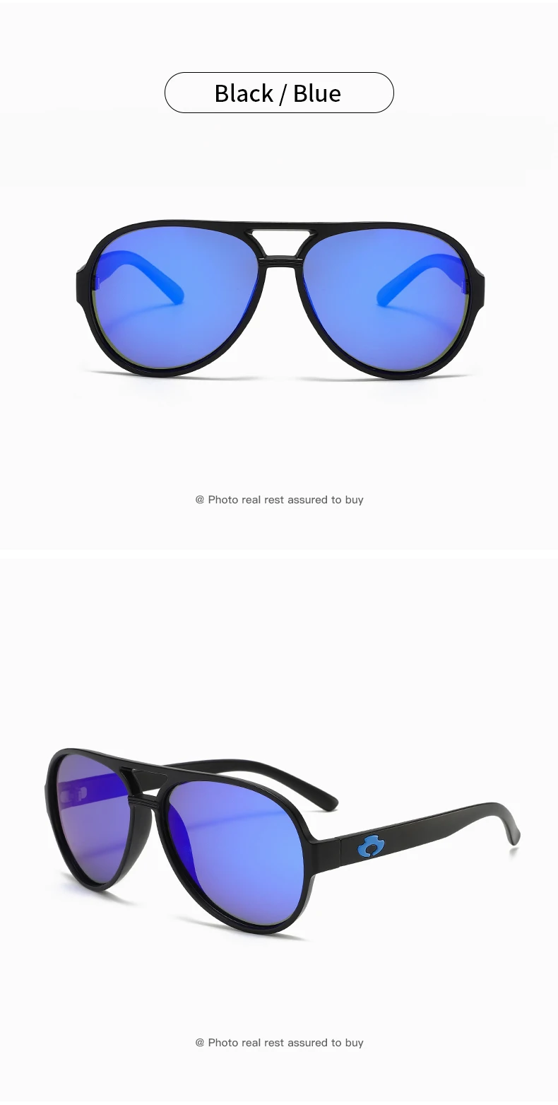 Blue Otter Pilot Klassische Polarisierte Sonnenbrille für Männer und Frauen, Sommer-Fahr-, Angel- und Fahrradbrille, Antireflexions-UV400-Brille – Detail 13