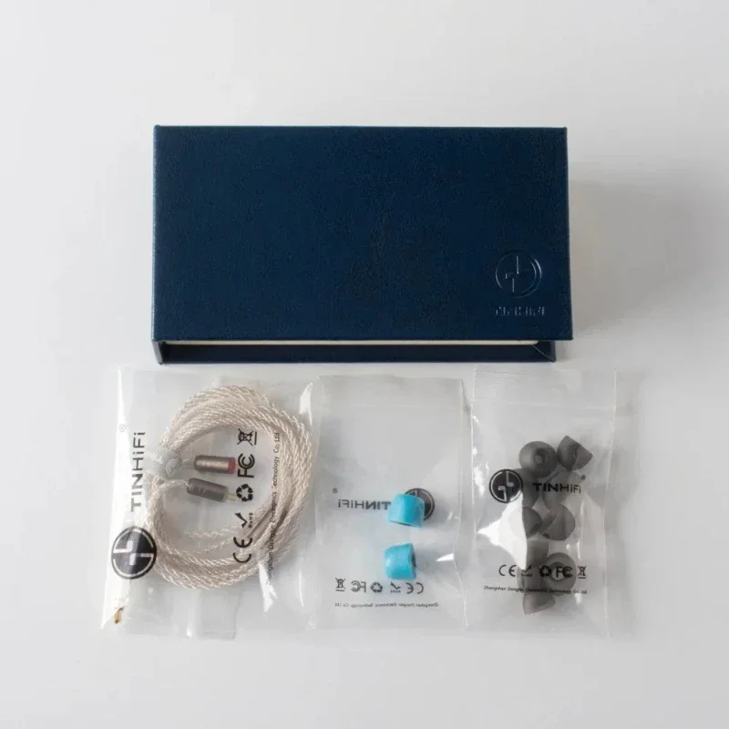 TINHIFI T2 Double Dynamic Driver HIFI in Ear Earphones T2 2PIN Audio IEMs Bass DJ CNC Metal 3.5mm with 0.78mm 2Pin Detachable