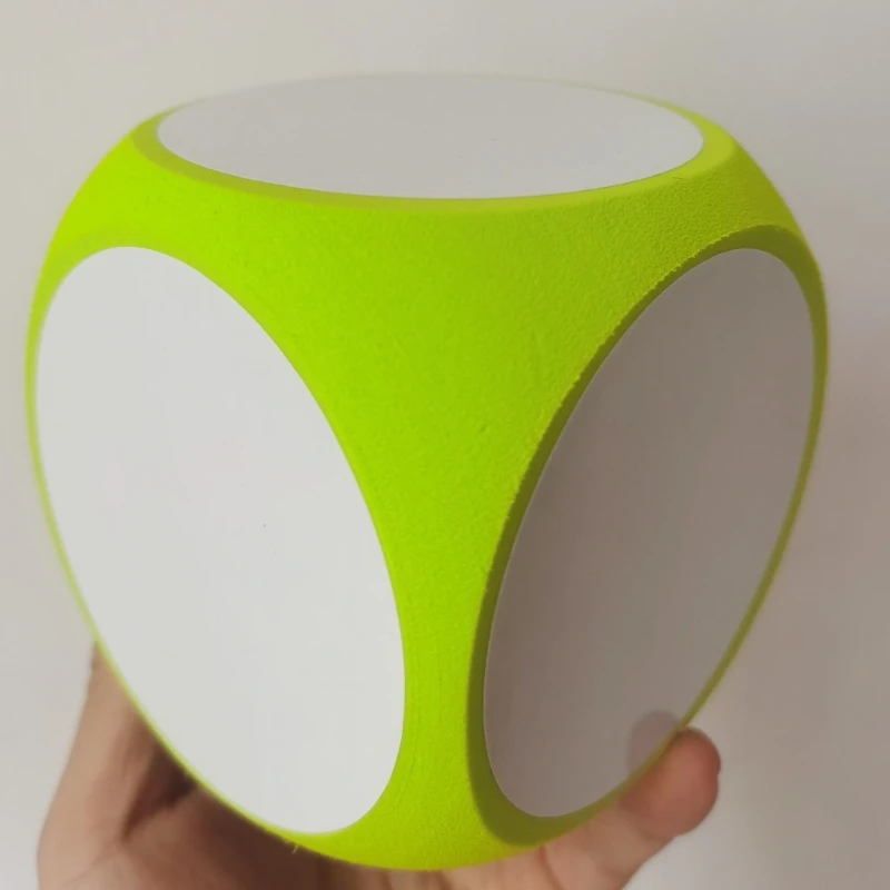 10cm DIY Blank Dices Education Blank Dices and Labels Wipe Off Dices Cubic Dices Cleanable Write On Dices Vibrant Color Dices