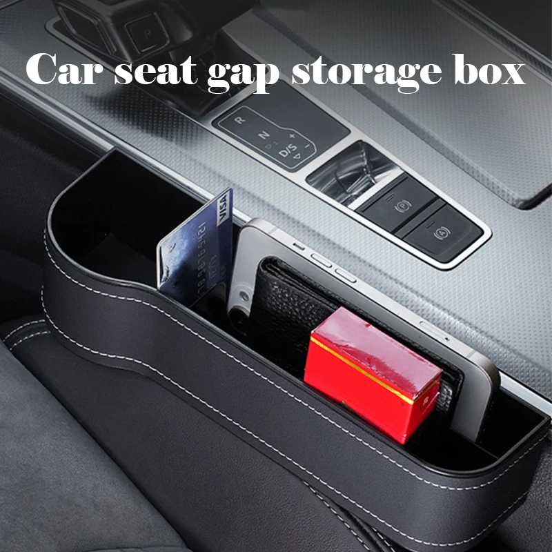 

Car Seat Crevice Storage Box Universal Seat Organizer Gap Slit Filler Holder For Wallet Phone Pocket Automotive Storage Supplies