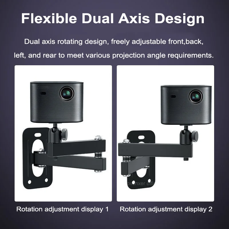 Кронштейн для крепления проектора из алюминиевого сплава, выдвижной прочный держатель для устройств, складное настенное крепление для дома, прикроватного отеля, офиса