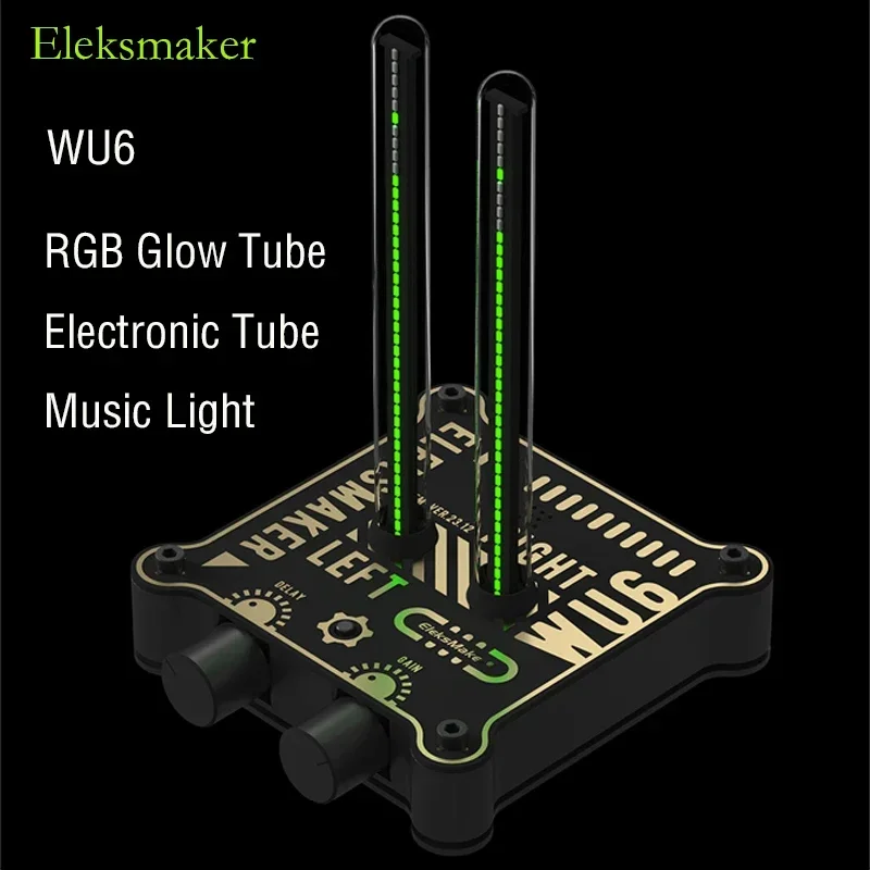 EleksMaker WU6 RGB Glow Tube Desk Rhythm Lamp Audio Music Spectrum Light Decoration Boyfriend Gift Sound Pickup Atmosphere LED