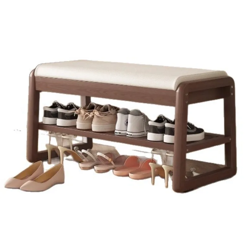 

Solid wood change stool household rack can sit stool stool cabinet stor