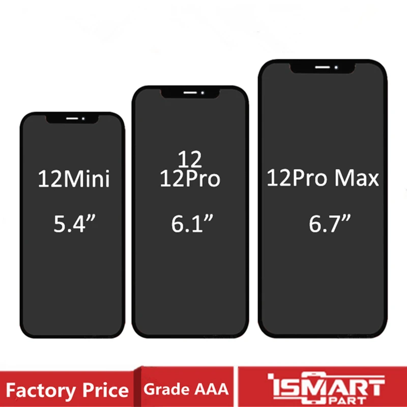 

For iPhone 12 Pro Max LCD Display Digitizer Assembly AMOLED For iPhone 12 12Pro 12Mini LCD Touch Screen Replacement OLED Incell