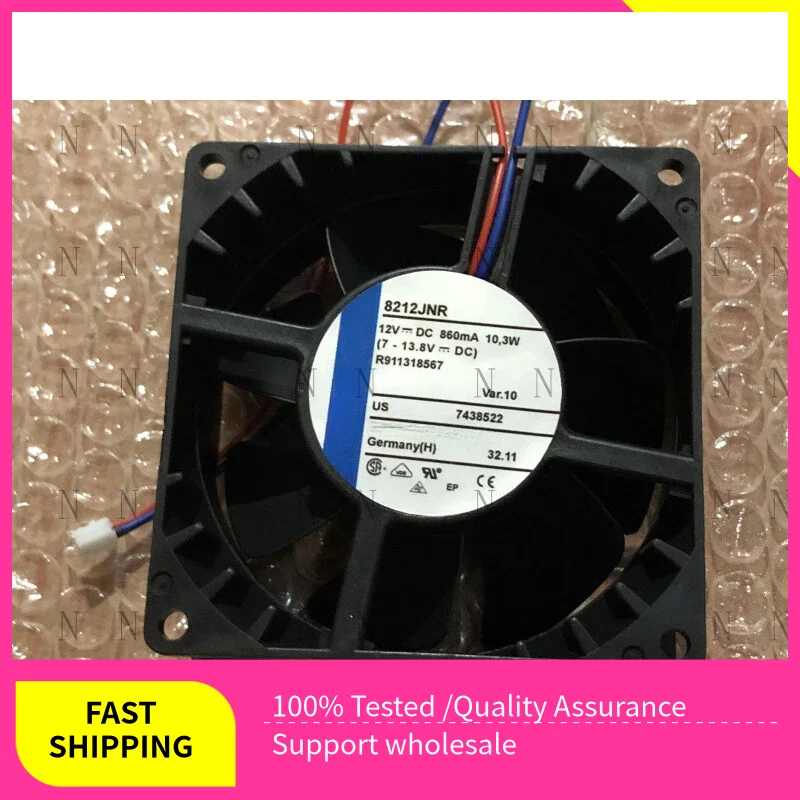 

YJJ Высокое качество для охлаждающего вентилятора Ebmpapst 8212JNR 12 В 860 мА 10,3 Вт 8 см