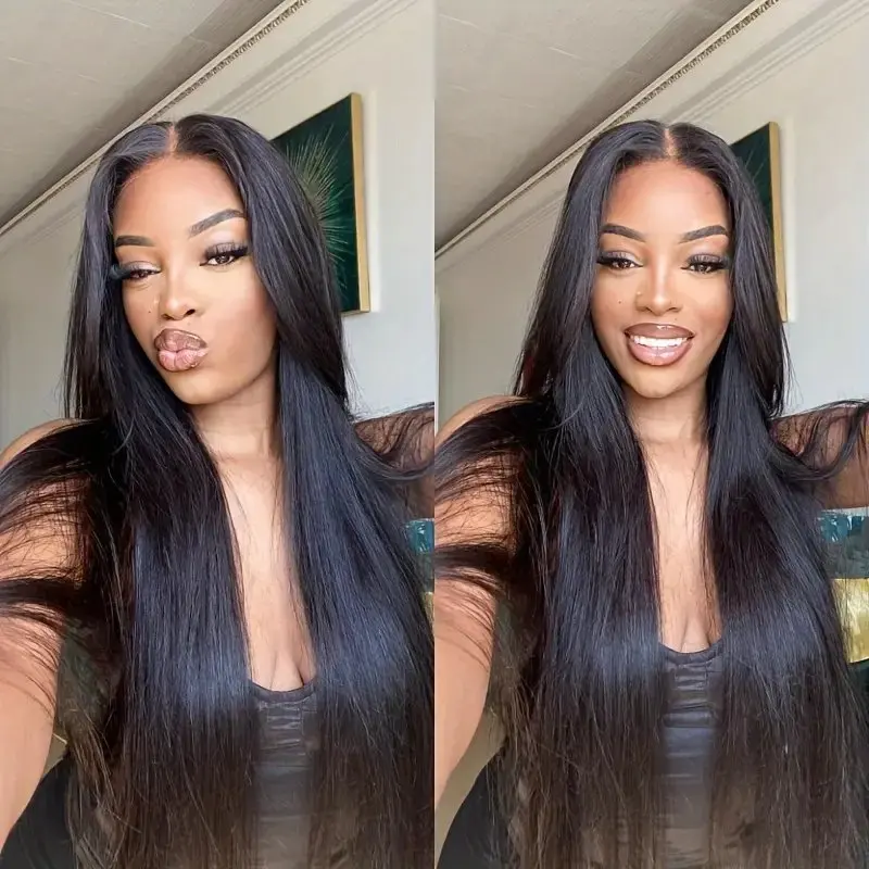 Rosabeauty 30 40 Inch 13x6 Straight Lace Front Wig Human Hair 13X4 Frontal 5X5 Glueless Ready to Wear Wigs 250% For Women