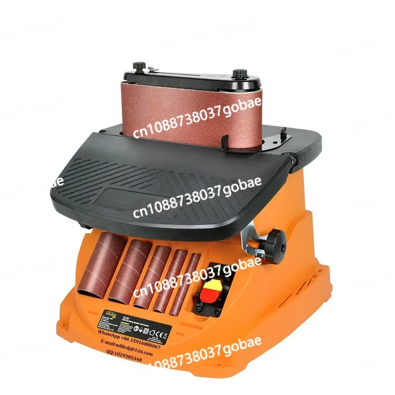 Vertical Drum Belt Wood Oscillating Spindle Sander Curved Surface Woodworking Grinding Tools Polisher 2000RPM