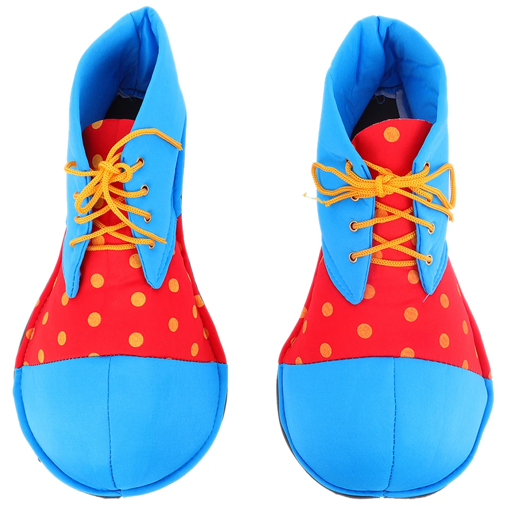 1 Pair Halloween Clown Costume Shoes Performance Clown Shoes Clown Cosplay Props Clown Cosplay Shoes Clown Costume Accessories