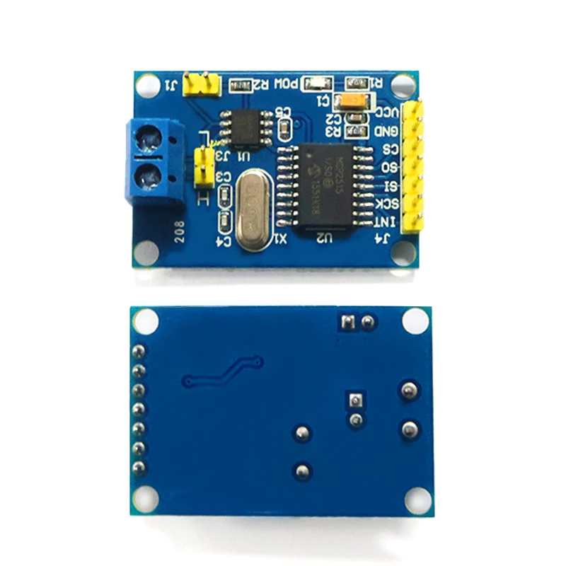 MCP2515 CAN Bus Module TJA1050 SPI Receiver for Arduino ESP32 RPi 51 MCU ARM Automotive Industrial OBD Data Logger 1Mbps