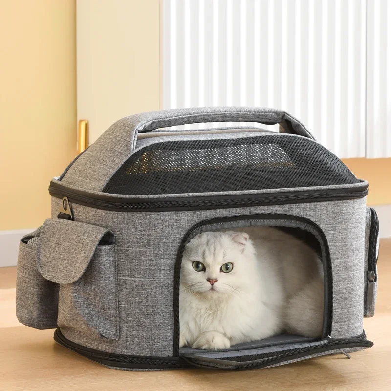 

Large Size Portable Bag Outing Pet Carrier Handheld Diagonal Dog Bag Cage Breathable Universal Pet Travel Accory