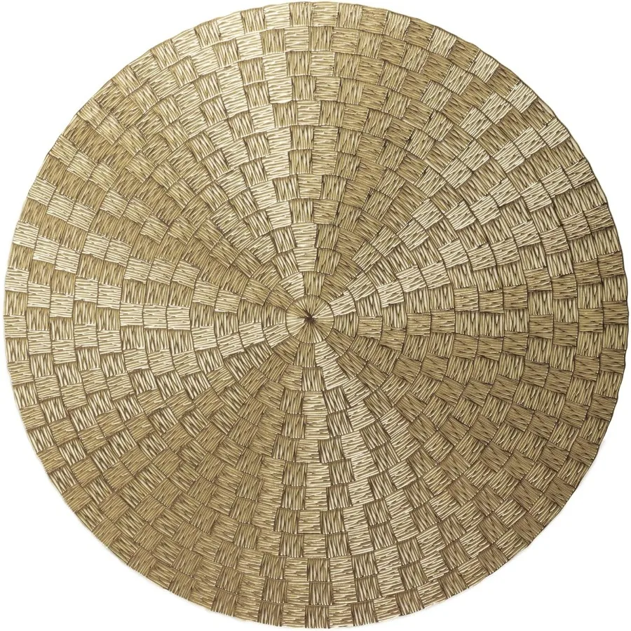 

Упаковка из 40 шт./центральные салфетки, моющиеся, легко чистящиеся, термостойкие, виниловые коврики из ПВХ (Fiji Matt Gold)