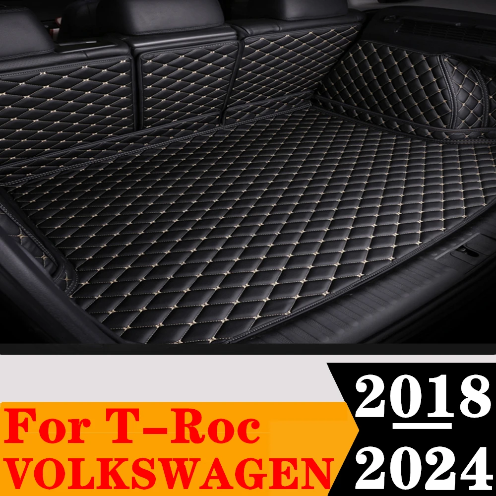 

Custom Full Set Car Trunk Mat For Volkswagen VW T-Roc 2024 23 2022 2021 20 2019 2018 Rear Cargo Liner Tail Boot Tray luggage Pad