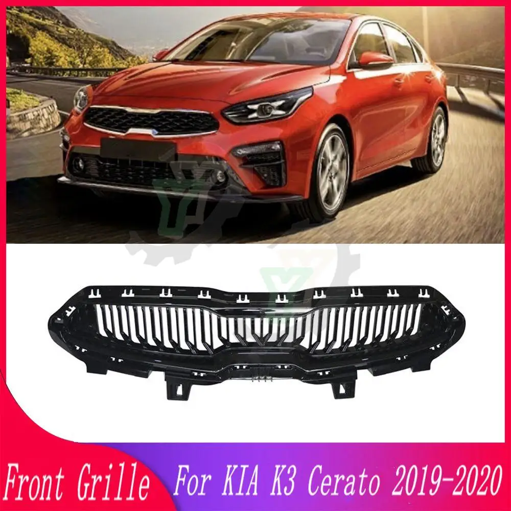 

High Quality ABS Front Bumper Grille Centre Panel Styling Upper Grill For KIA K3 Cerato 2019 2020 Car Accessory