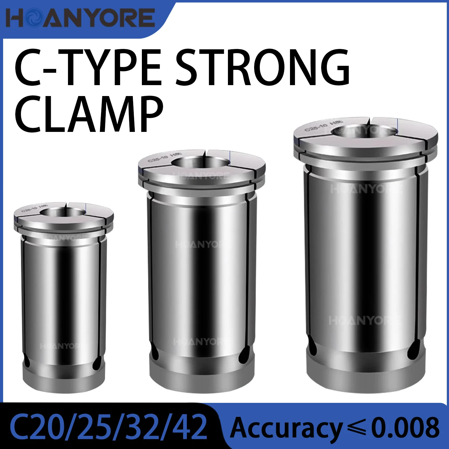 

Высокоточный сверхмощный цанговый обрабатывающий центр C32, цанговый патрон с прямым хвостовиком, цанговый патрон C, патрон SC32, сверхмощный держатель инструмента