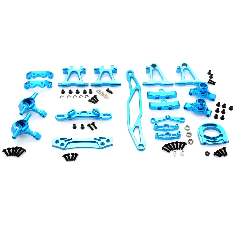 

Metal Modification Accessory Kit Suspension Arms Steering Knuckle for Tamiya TT02 TT-02 1/10 RC Car Upgrade Parts