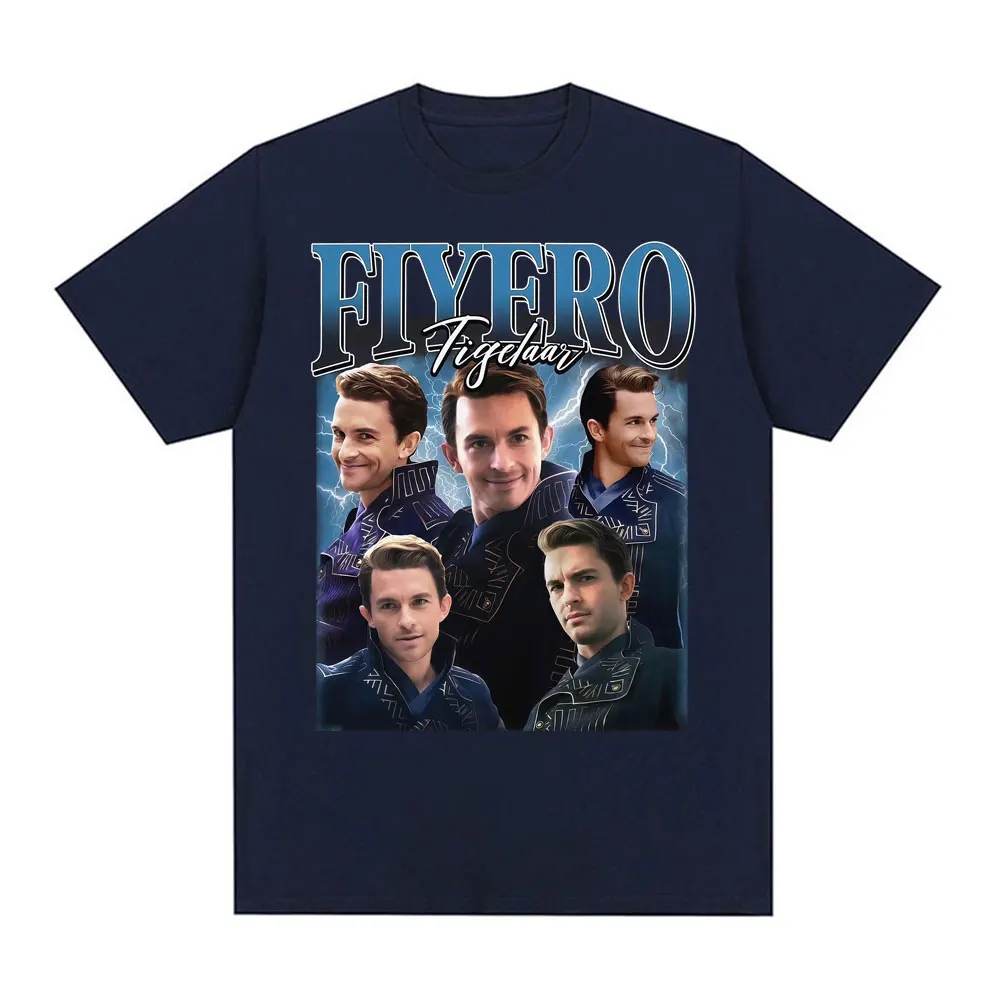 جوناثان بيلي برينس فييرو تي شيرت الشريرة الموسيقية برودواي الرسومات تي شيرت الرجال النساء خمر نمط المتضخم القطن تي شيرت