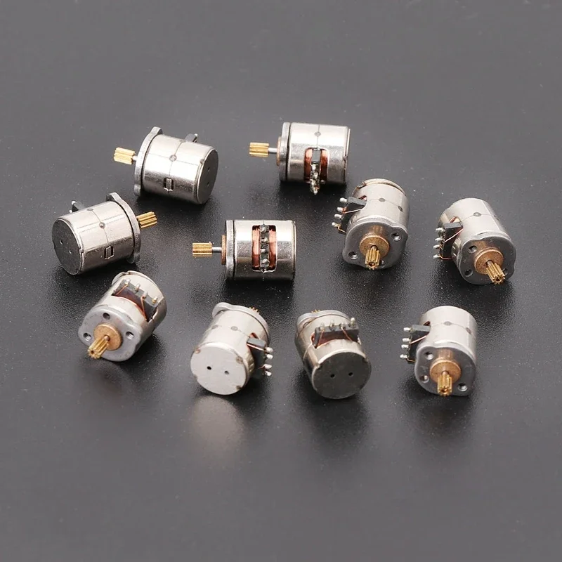 10 Pcs 3-5v 2 Phase 4 Wire Dia 8mm Stepper Motor Micro Stepping Motor for Digital Products Camera Size 8*9.5mm