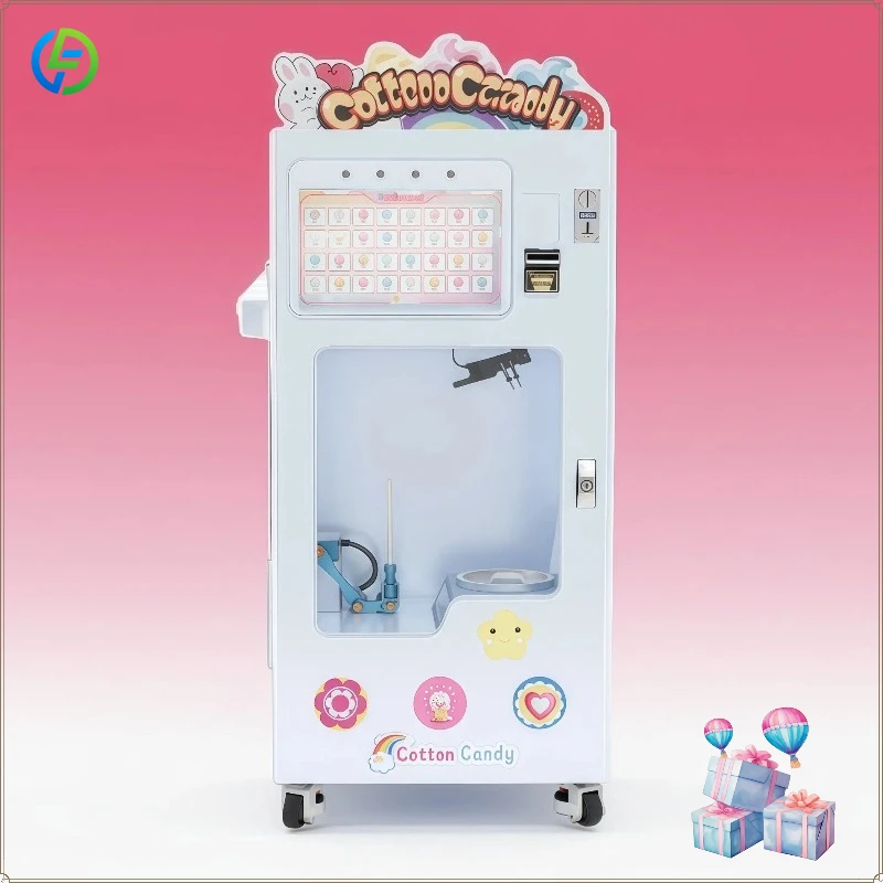 Commercial Cotton Candy Vending Machine for Fluffy Treats FL Customized